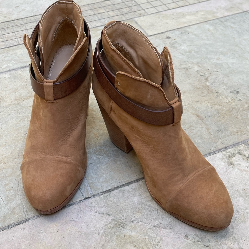 Rag and Bone Harrow Tan suede booties sz 7.5